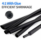 4:1 Heat Shrink Tube With Glue Thermoretractile Heat Shrinkable Tubing Dual Wall Heat Shrink Tubing 4 6 8 12 16 20 24 32mm