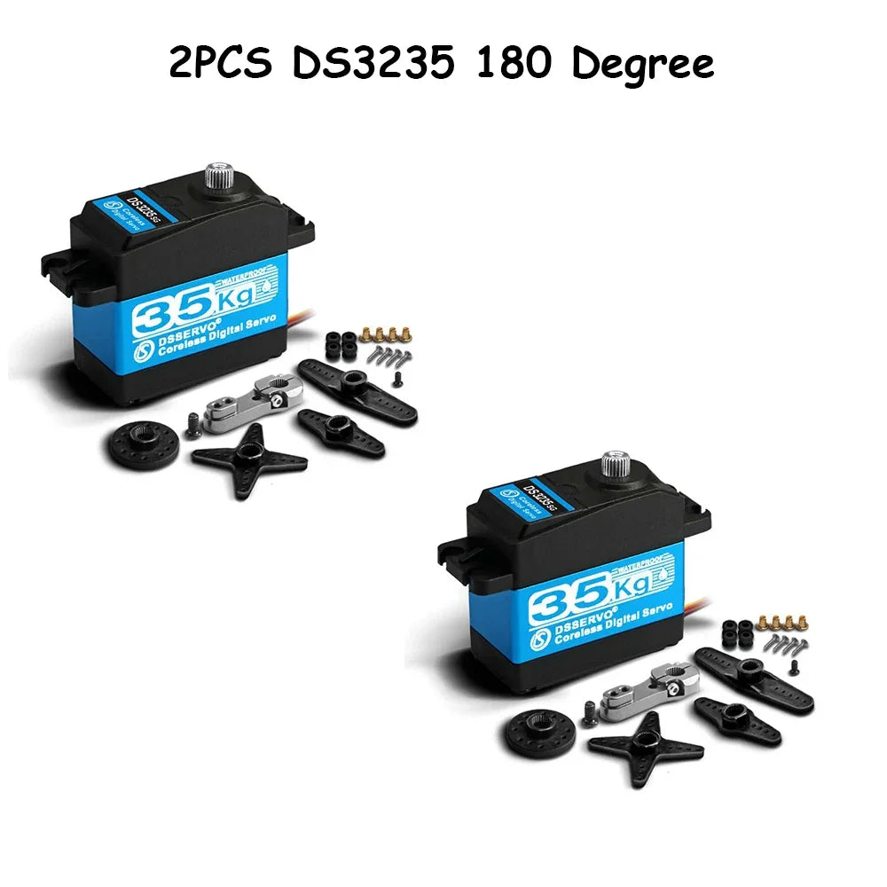 Dsservo 35kg DS3235 Pro Digital Servo Steel Gear Coreless Motor Waterproof 180/270 Degree for 1:8 1:10 1:12 RC Car Robot Crawler