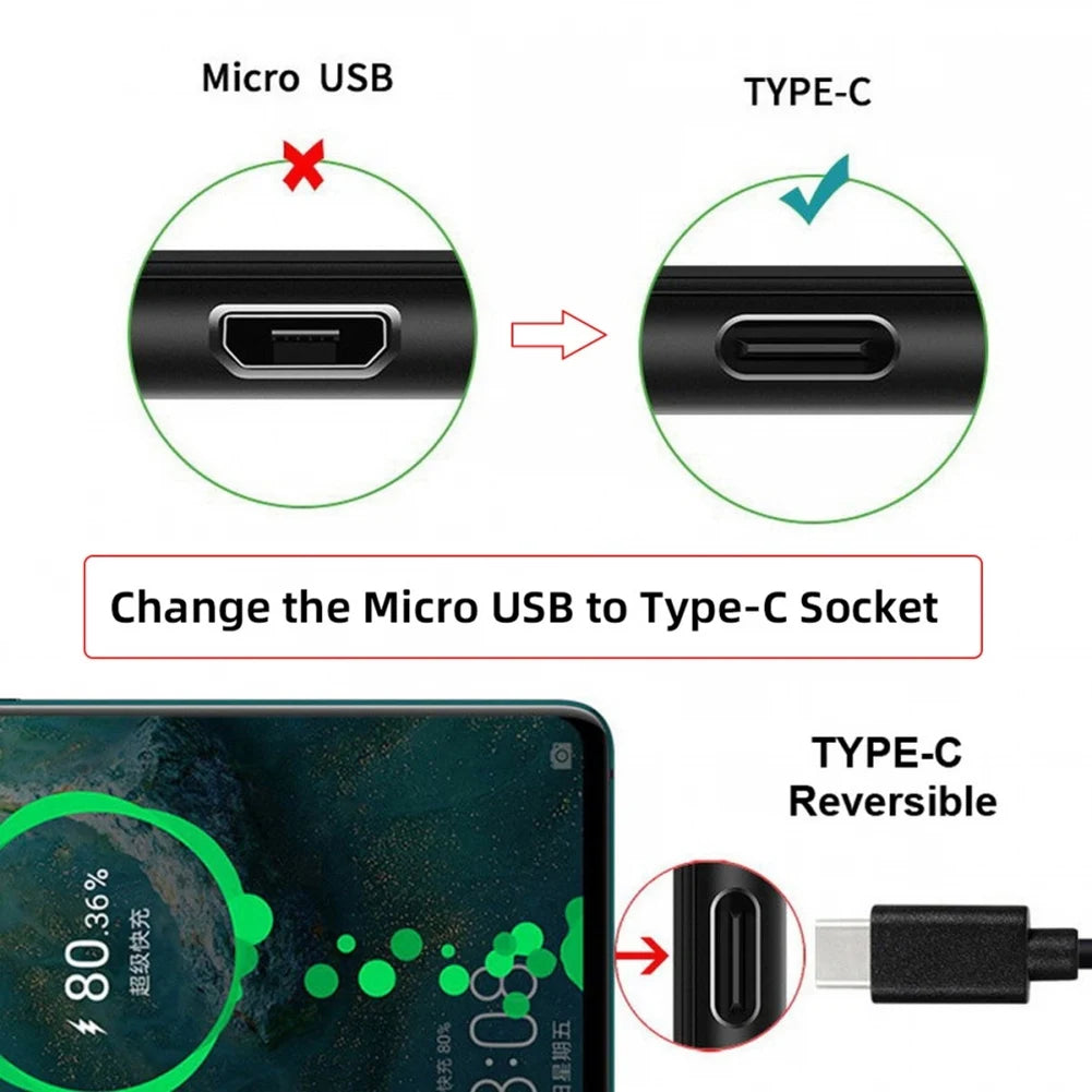 ABZZ-Type-C Female Connector Type C Female Jack 5PIN SMD SMT Type-C Socket Charging Port