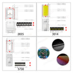 0603 0805 1206 3528 2835 5730 SMD LED Diode Warm White Red Yellow Green Blue Orange SMT Light Emitting Diode 2V 3V 2 Volt 100pcs