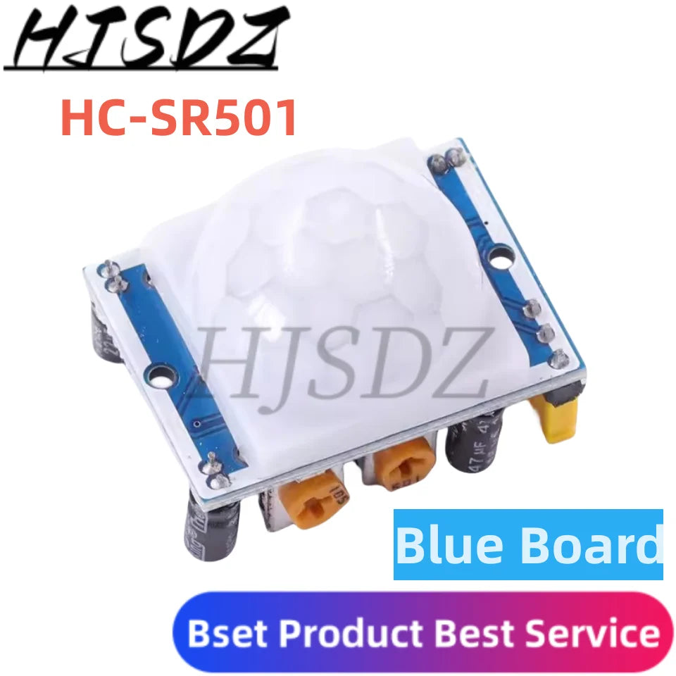 5PCS/LOT HC-SR501 HC-SR505 MH-SR602 Adjust IR Pyroelectric Infrared Mini PIR Human Sensor Detector Module Bracket