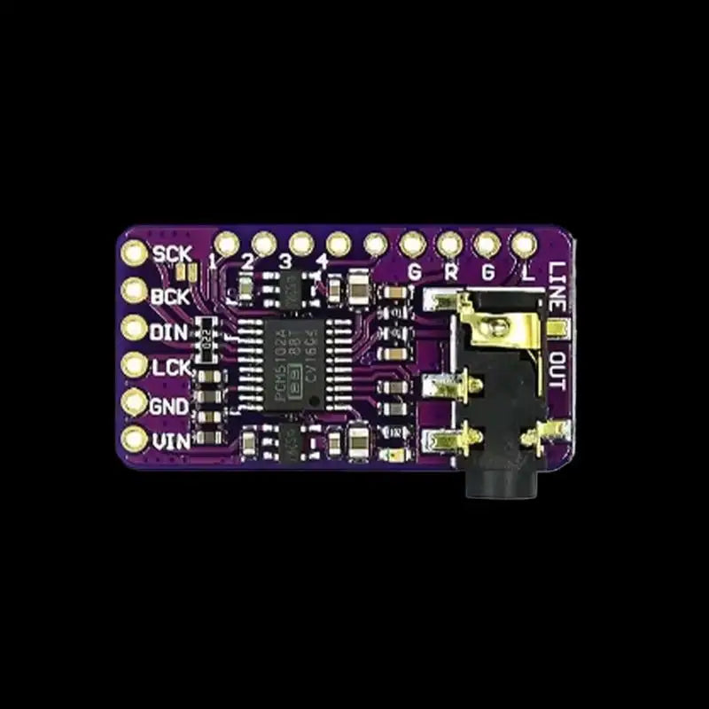 △ PCM5102A Interface I2S DAC Decoder GY-PCM5102 I2S Player Module For Raspberry Pi PHAT Format Board Digital PCM5102 Audio Board