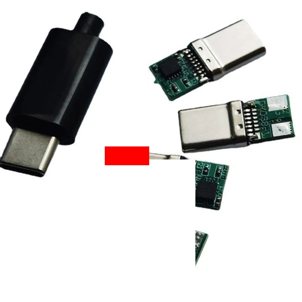 5A PD/QC Decoy Board Fast Charge 5V 9V 12V 15V 20V Module PD 2 3.0 DC Trigger Cable USB Type-C Male Plug QC4 Charge Connector