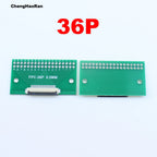 1pcs 4P 6P 8P 10P 12P 14P 15P 16P 18P 20P Test Board Adapter Double Rows Plate Connector 2.54mm 0.5mm Flip FPC Soft Flex Cable