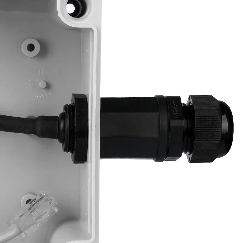 IP68 RJ45 Network Connector with LAN Wire M20 Waterproof Ethernet Retardant Terminal Connectors Quickly RJ45 Panel Plugs with DC