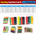 2:1/ 3:1/4:1 Heat Shrink Tube Set 73~900pcs Shrinkage Tubing Kit Cable Repair Protecter Wire Insulation Thermoresistant Sleeving