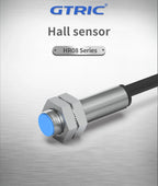 GTRIC Hall Effect Magnetic Proximity Sensor Switch NJK5001 Series M8 Sensing Distance 10mm DC10-30V NPN PNP N or S Pole