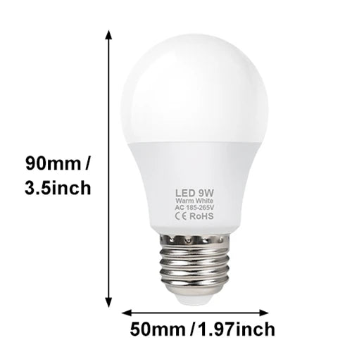 4pcs/lot LED Light Bulbs E27 AC 220V SMD2835 3W 6W 9W 12W 15W 18W Home Indoor Room LED Lamps Cold/Warm White Lights Bulb