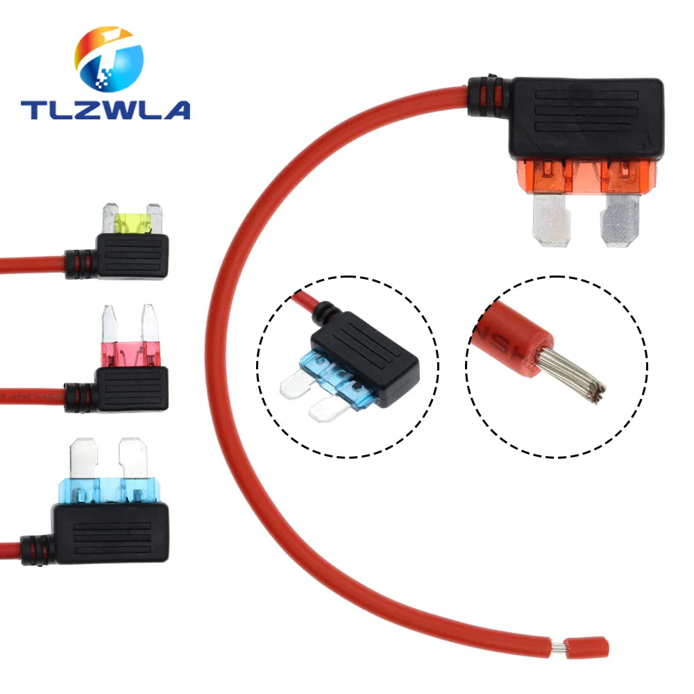 1PCS 12V Fuse Holder Add-a-circuit TAP Adapter Micro Standard Ford ATM APM Blade