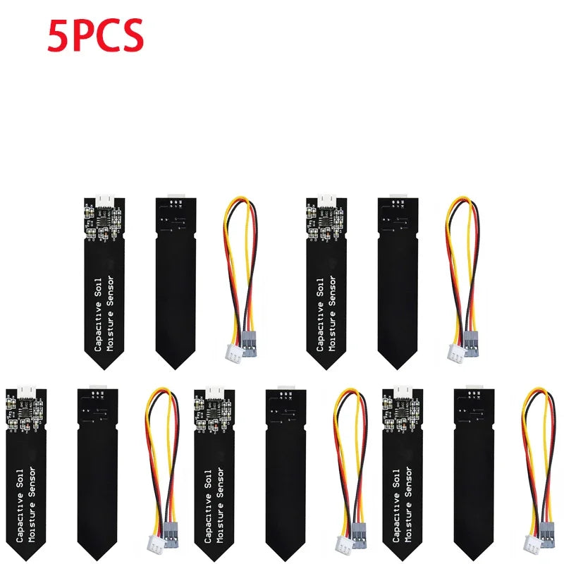 1-10PCS Capacitive Soil Moisture Sensor Module Corrosion Resistant 3.3~5.5V for Arduino Moisture Detection Garden Watering DIY