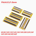FFC FPC 0.5mm 1.0mm Flexible Flat Cable Lengthen Extension Board Adapter Board 4P 5P 6P 8P 10P 12P 16P 20P 24P 30P 40P 50P 60P