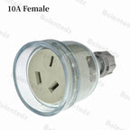 Bolantez 1pcs SAA Rewirable Plug Socket Australian Female Socket 3 Prong Electrical Socket Grounded Rewire Socket DIY Assembled