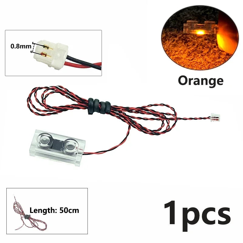 DIY 0.8mm Pin 1x1 1x2 1x4 Length 50cm SMD LED 2835  Remote Control Building Block Flash Lamp City Street Light Bricks