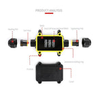 IP68 Waterproof Junction Box 2Way 1IN1OUT M20 Cable Glands Ø4-8mm 6-11mm Wire Range Outdoor LED Underground Lighting Connector