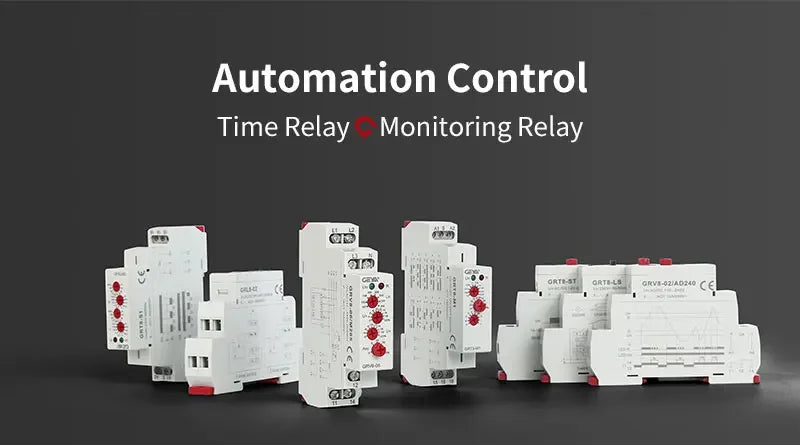 GEYA GRT8-EC  Delay ON Delay OFF Single Function Time Relay AC220V AC380-440V  Timer Relay 10A CE CB ROHS