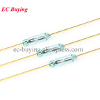 20Pcs/5pcs Reed Switch Magnetic Induction Switch Normally Open Normally Closed NO NC Conversion Sensor Induction 4*28MM 1.8*10