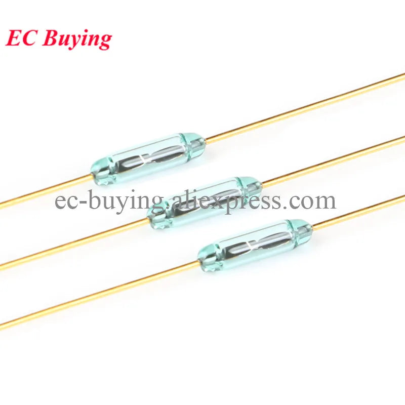 20Pcs/5pcs Reed Switch Magnetic Induction Switch Normally Open Normally Closed NO NC Conversion Sensor Induction 4*28MM 1.8*10
