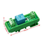 DIN Rail Mount Relay Board 5V 12V 24V 1 Channels Relay Module SRD-05VDC-SL-C SRD-12VDC-SL-C SRD-24VDC-SL-C 10A DC 1NO 1NC Relay