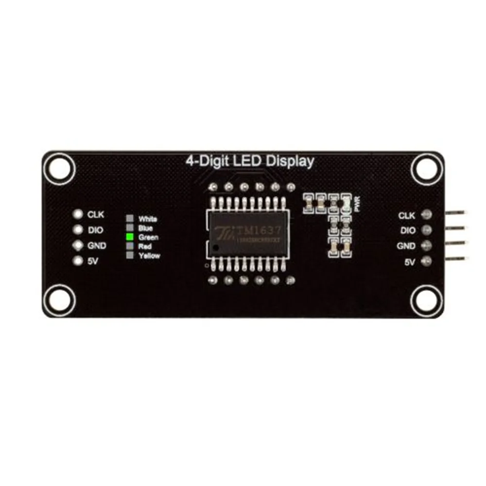 Tm1637 Led Display Module  4 Digit 7 Segment 0.56 Inch Time Clock Indicator For Arduino Module Red Blue Green Yellow  Color
