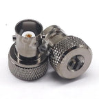 1pcs Radio Frequency Adapter BNC (Q9) Female to SMA Male Adapter BNC/SMA-KJ Disc Nickel Plated