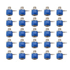 25Pcs Binding Post 4mm Banana Socket Female Connector 4mm Banana Plugs Test Speaker Jack Nut Panel Mount Terminals Adapter