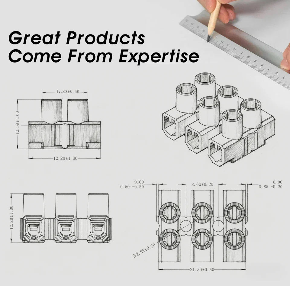 Terminal Block 12-Position Strip 450V/32A PA66 Electrical Equipment Connectors 0.5-4mm² Plastic Flame Retardant Wire Connector