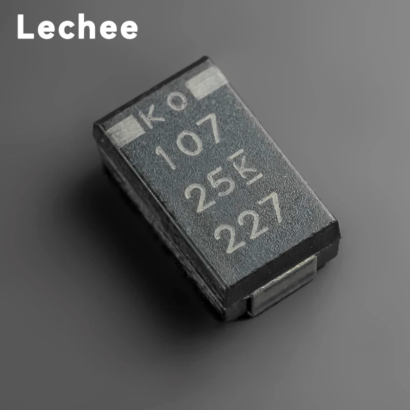 5pcs/lot T521D107M025ATE040  25V 100uF 7343 Type D SMD Polymer Tantalum Capacitors Low ESR 40mOhms New and Original