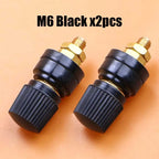 1/2pcs Red Black 6mm 8mm Pure Copper Terminal Blocks Power Supply Terminals M6 M8 Welding Machine Inverter Post Connector