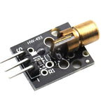 5/10pcs/lot KY-008 650nm Laser sensor Module 6mm 5V 5mW Red Laser Dot Diode Copper Head for Arduino