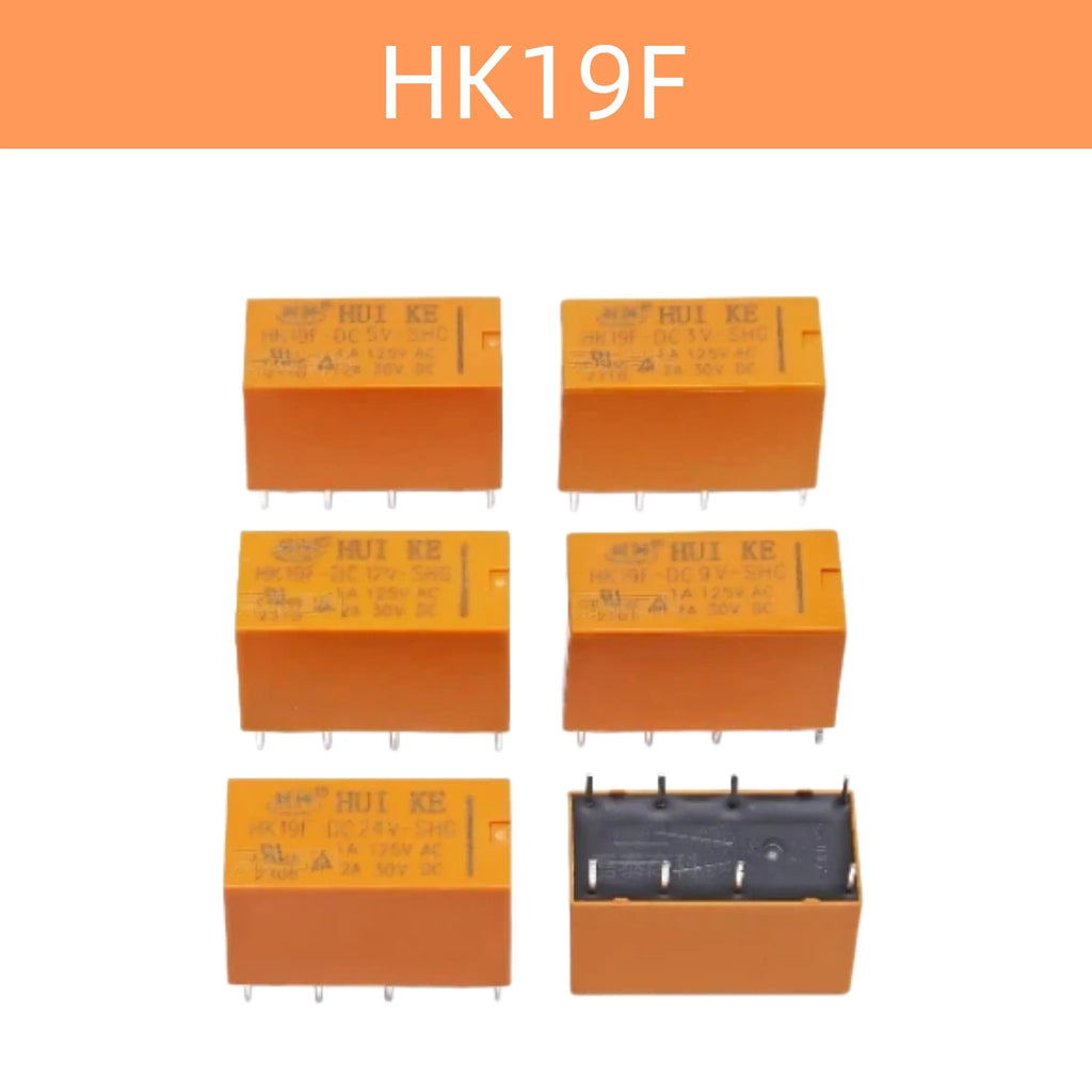 1-10pcs Relay HK19F-DC3V-SHG HK19F-DC5V-SHG HK19F-DC6V HK19F-DC12V HK19F-DC24V HK19F 3V 5V 9V 12V 24V 8PIN 1A Relays