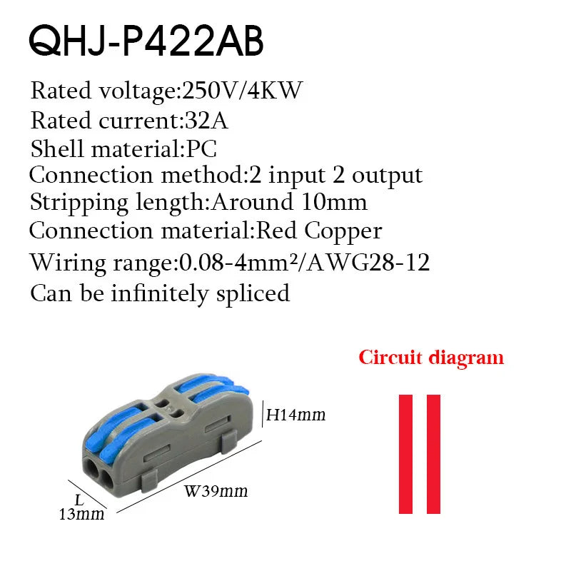 Wire Connector 222 3 4 5 Pin Splicing Terminal Blocks Led Strip Lighting Electric Quick Connectors Mini Conductor Rail Conector
