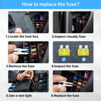50/100/180pcs Car Blade Fuse Assortment Kit Auto Truck Automotive Medium Fuse Mixed Motorcycle Circuit Fuse With Box