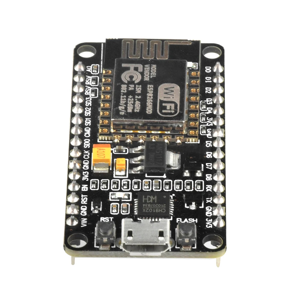 Nodemcu Lua V2.1 ESP8266 ESP-12F WIFI Development Board Micro USB- CH9102X Blackboard with FLASH Button And RST Button