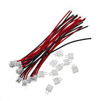 2/5/10/20SETS Micro PH2 JST PH 2.0 PH2.0 2Pin Male Female Plug Jack Connector With Wire Cables 200mm