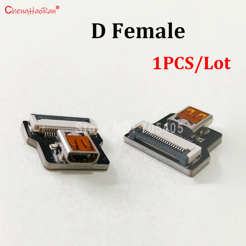 1PC Ribbon Flat FPV HDMI-Compatible Connector Flexible Cable Raspberry Pi 4 Micro HDTV To HD/Mini HD Female 90 Degree FFC 20pin