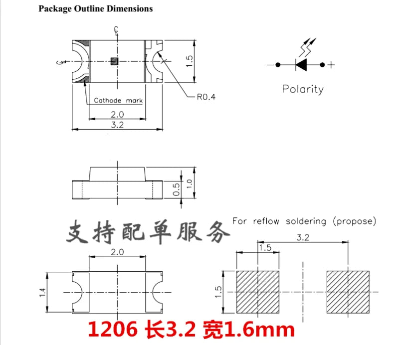 3000pcs SMD 0402 0603 0805 1206 Red Blue White Green Orange Pink High Quality Clear Light Emitting LED Chip Surface Mount Diode