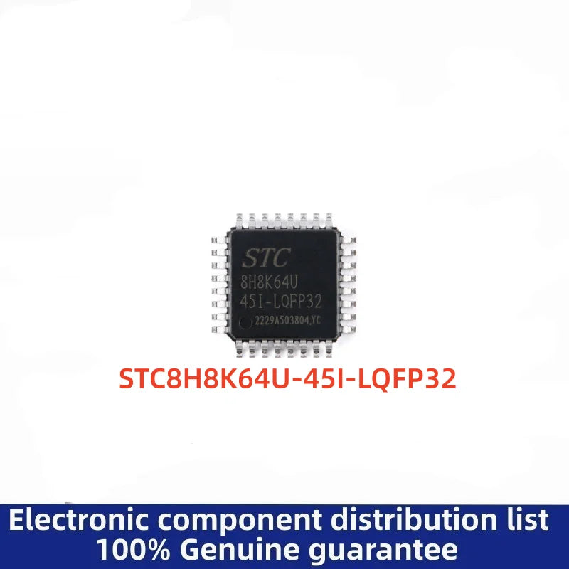 STC8H8K64U-45I-LQFP32   STC8H8K64U   1T 8051 Microprocessor Chip   100% New & Original
