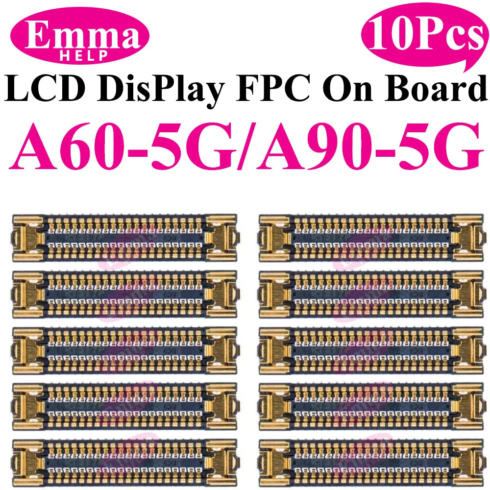 EmmaHelp FPC Connector Display Screen For Samsung LCD FPC A51 A50 A70s A40 A30S A21 A20S A10S M12 M14 M15 M16 On Motherboard