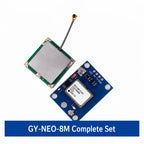 GPS Module NEO-6M with Active Ceramic Antenna, 3V-5V, Data Backup Battery, LED Signal Indicator, Compatible with Flight