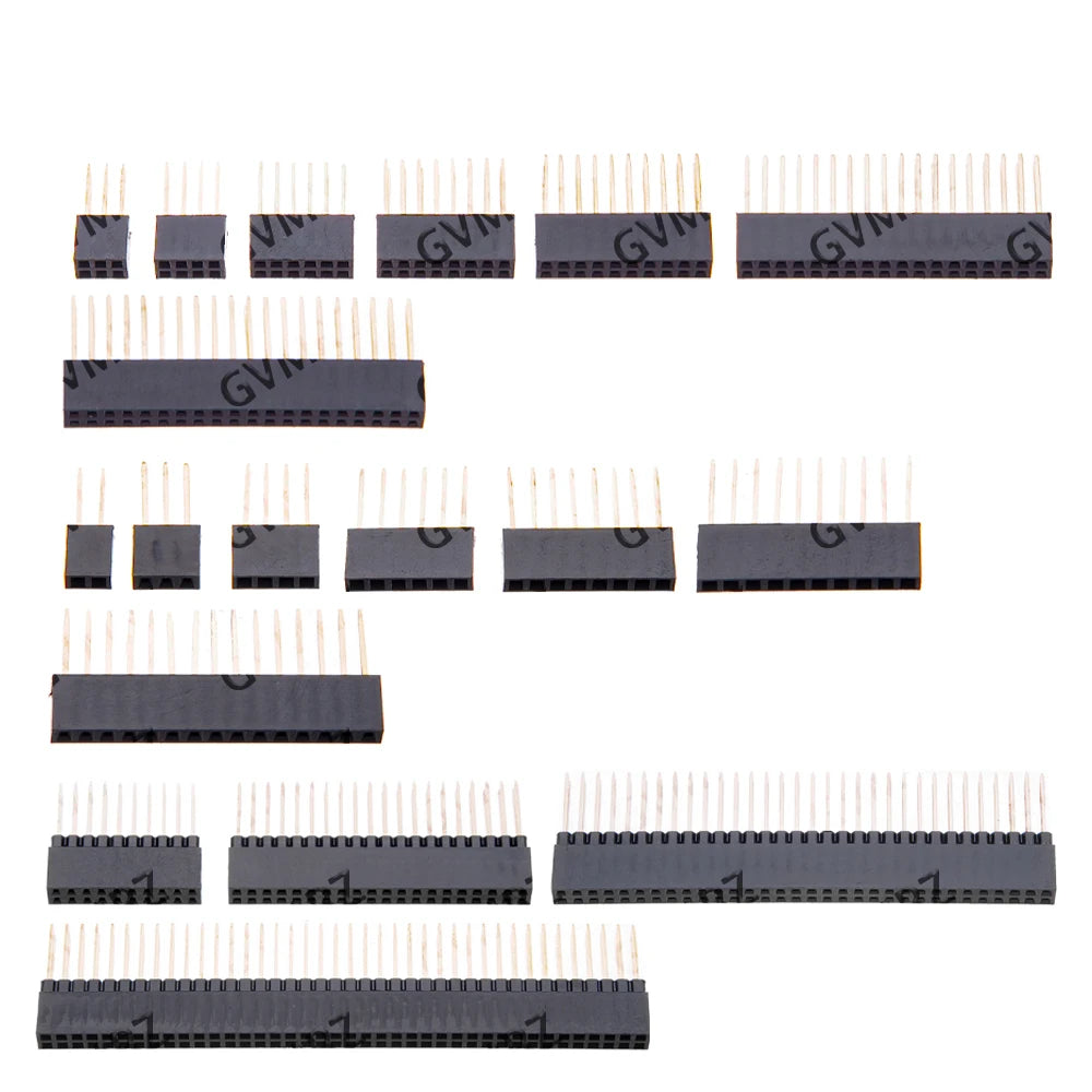 2/3/4/6/8/10/15 Pin 2.54 mm Stackable Long Legs Femal Header For Arduino Shield 2X10P/2X20P/2X32P/2X40P