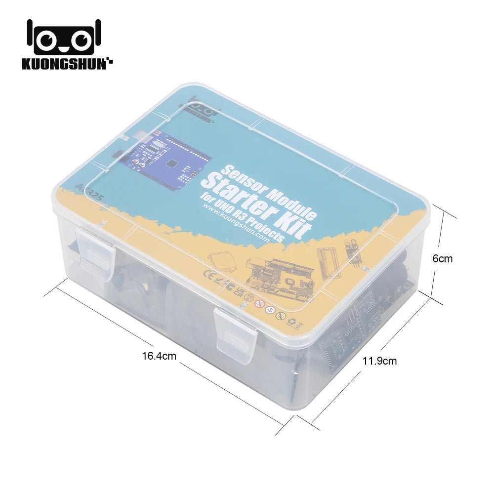 KUONGSHUN Sensor Module Starter Kit for Arduino Set R3 0.96 OLED 1602 LCD Display with Tutorial for Arduino Uno