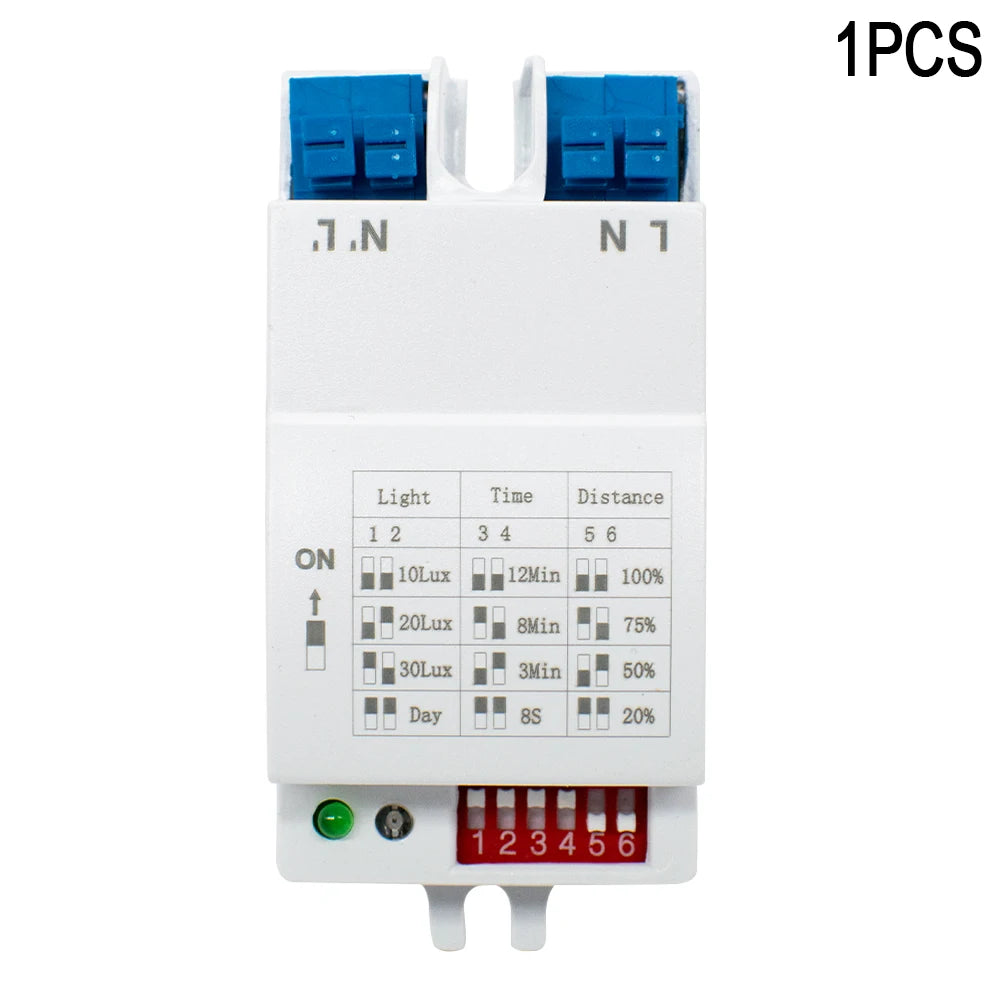 5.8GHz Microwave Radar Sensor High-Sensitivity Human Motion Detector Sensor Switch AC90-265V for Home Automation Sensor Lighting