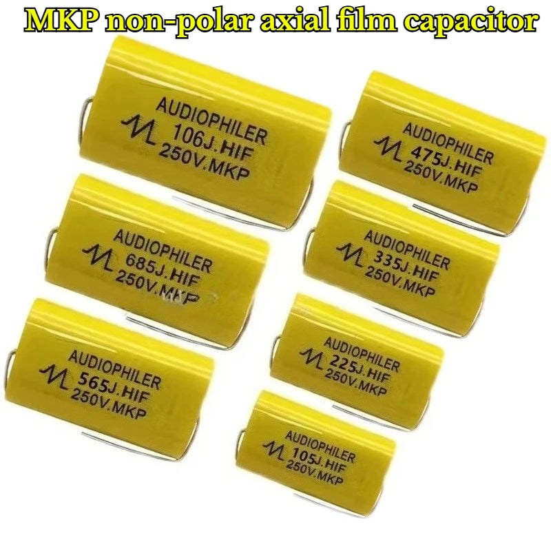 MKP Polypropylene Film Capacitor Non-polar Axial 250V 0.68uF~47uF (684J~476J) CBB20 High Frequency Capacitors
