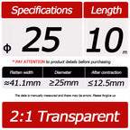 10 Meter/Lot Heat Shrink Tube 2:1 Clear Transparent Tubing Shrinkable Wrap 1mm - 60mm Cable Sleeve Wire