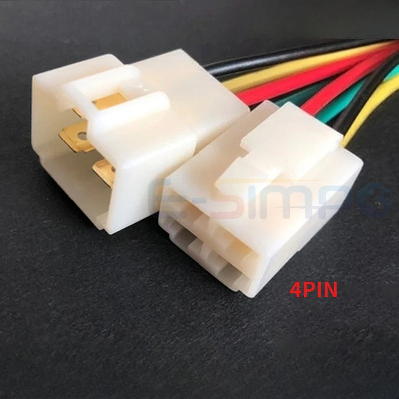 6.3mm Sedan Cable Connector 1P 2P 3P 4P 6P 8-9P Electric Motorcycle Harness Male and Female Plug Car Butt Joint Wire Length 15CM