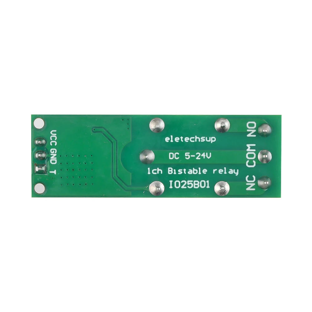 DC 6V 9V 12V 24V Flip-Flop Latch Relay Module 1 Channel Bistable Self-locking Switch Low Pulse Trigger Board for Arduino