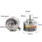 Waterproof Absolute Single-Turn Rotary Encoder with Analog Magnetic 10mm Shaft for Angle Speed and Position Measurement