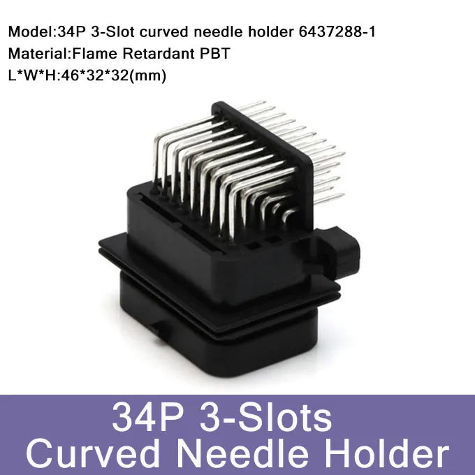 1/10/50 PCS 26/34pin AMP Waterproof Automobile Connector PCB To Board ECU Plug Domestic Needle Bender 6437288-3 4-1437290-0