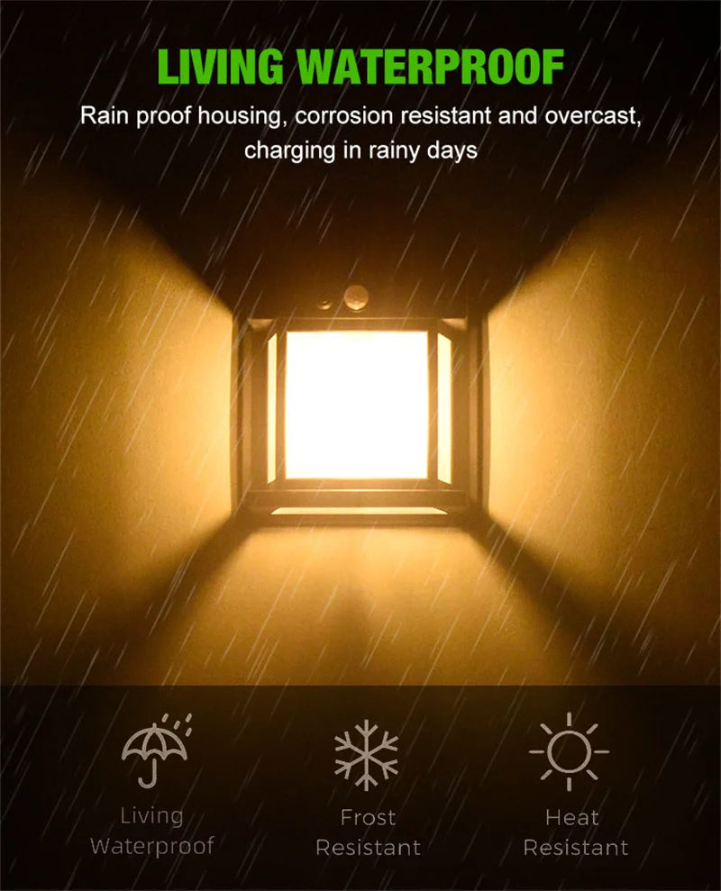 Solar Wall Lights Outdoor Tungsten Waterproof Wireless Motion Sensor Security Lamps Dusk to Dawn Lighting for Garden 1~8PCS 2026