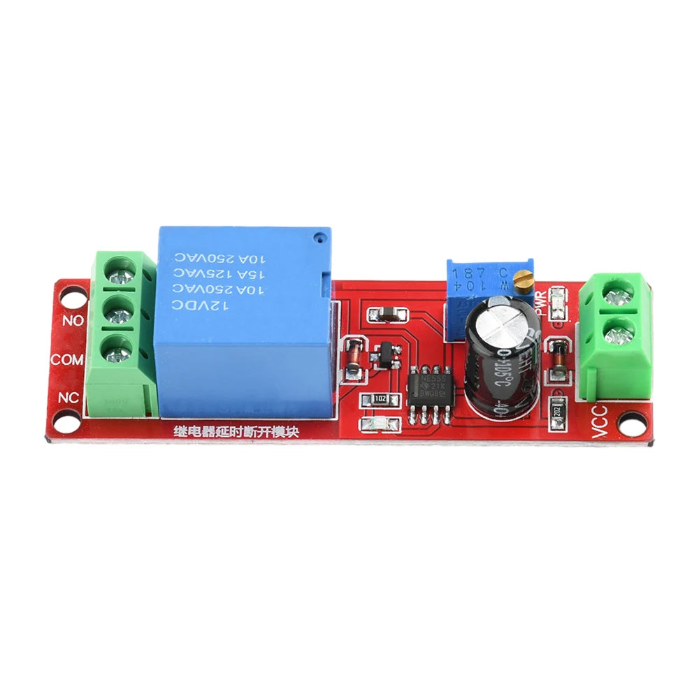DC 5V 12V Time Delay Relay NE555 Time Relay Shield Timing Relay Timer Control Switch Car Relays Pulse Generation Duty Cycle